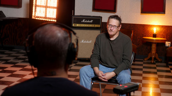 Brandon Sledge interviewed at National Southwestern Recording studio.